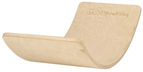 Placă de echilibru în culoare naturală din lemn de pin 80x30x18 cm Montessori – Meowbaby