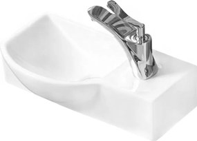 Mexen Hugo chiuvetă pe blat stânga 40 x 22 cm, albă - 21254000L