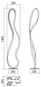Lampadar LED dimabil Redo 01-1417 NUBO 1xLED/35W/230V