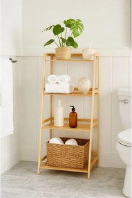 Etajeră de baie în culoare naturală din bambus 52x115 cm Elori – Bonami Essentials