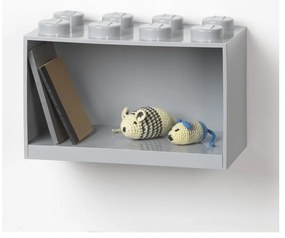 Raft de perete pentru copii LEGO® Brick 8, gri