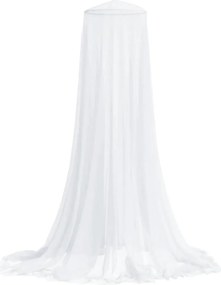 vidaXL Plasa de tantari pentru pat 220 ochiuri alb 56x56x220 cm