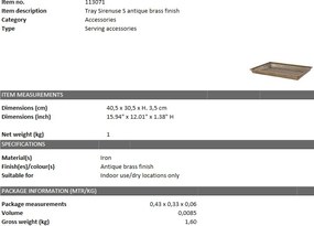Tava design LUX Sirenuse S 113071 HZ