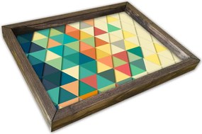 Tava AT-015, multicolor, lemn de pin, 40x30 cm