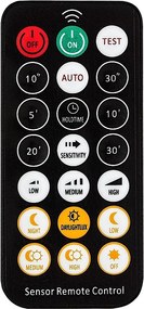 Plafoniera exterior LED 3000K, IP44, Senzor de miscare, Telecomanda, Lowar 35cm