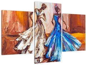 Tablou - Dansatoare, pictură în ulei (90x60 cm)