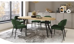 Masă extensibilă ARTUR, stejar craft/negru