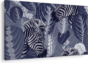 Tablou - Zebre albastre (90x60 cm)