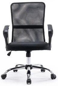 Scaun de birou cu plasa, Black esn103