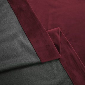 Set draperie din catifea blackout cu rejansa din bumbac tip fagure, Madison, densitate 700 g/ml, Chocolate Brown, 2 buc