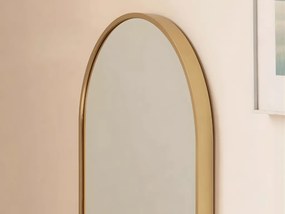 Oglinda ovala de perete OLVANI 100x50 cm cu rama aurie