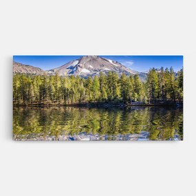 Tablou Canvas, 40x80cm, Dormitor si Living, Peisaje, Lacuri, Green Tree Lake