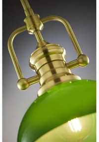 Pendul pe tijă PLATINO Jupiter 2073 1xE27/15W/230V verde/auriu