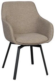 Set de scaune de sufragerie bej 2 buc. tapițat Alison – Rowico