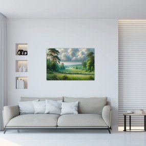 Tablou - Peisaj verde (90x60 cm)