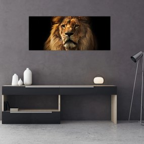 Tablou - Leu cu o coamă bogată (120x50 cm)