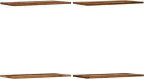 vidaXL Rafturi perete 4 buc., lemn vechi, 60x30x1,5 cm, lemn prelucrat