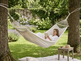 Hamac ZENVIO COMFORT 200x80 cm, alb + geanta gratuita