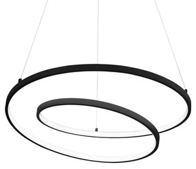Lustra LED suspendata design modern circular Oz sp d80 dali neagra
