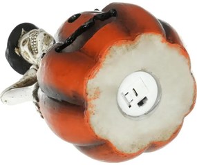 Decorațiune LED HALLOWEEN Retlux LED/2xLR44/alb cald, schelet în dovleac, rășină