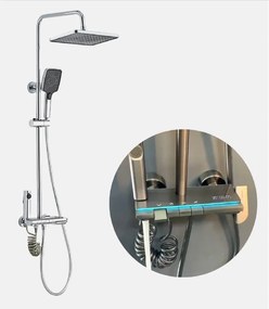 Sistem dus cu termostat Pian crom