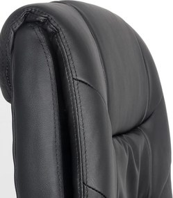 Scaun directorial piele ecologica OFF 315 negru
