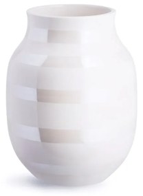 Vază din gresie Kähler Design Omaggio, înălțime 20 cm, alb