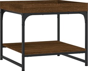 vidaXL Măsuță de cafea, stejar maro, 49,5x49,5x45 cm, lemn compozit