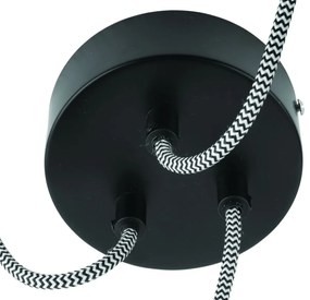 Lustra cu 3 pendule din cauciuc reciclat AMAZON, 26cm AMAZON/25/H3/B