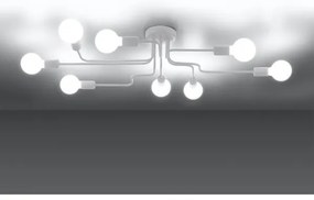 Lustră aplicată Sollux SL.1444 VECTOR 8xE27/15W/230V alb