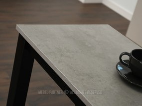 Set masă scaune pentru sufragerie Remma (beton + negru) (pentru 2 persoane). Promo -11%. 1111872
