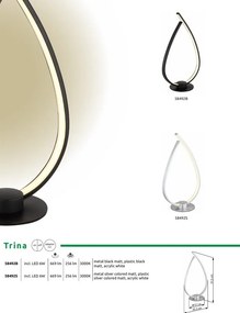 Veioza, Lampa de masa LED TRINA argintiu