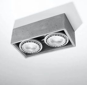 Plafonieră QUATRO 2xGU10/40W/230V beton