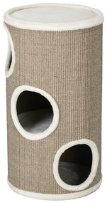 PawHut Cutie de zgariat pentru pisici, plus moale, covor de zgariere din sisal, robusta, Ø38 x 70H cm, Maro | Aosom Romania