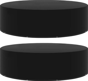 vidaXL Huse mobilier de grădină, 2 buc., 10 ocheți, 205x90 cm