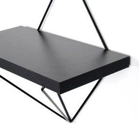 SET 2x raft negru de perete