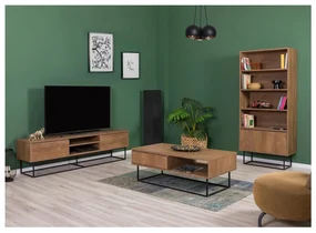 Set mobilier living Laxi 11 (nuc + negru). 1107123