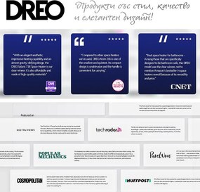 Aeroterma coloana DREO Solaris 628, 2000 W, Pana la 25 m², 5 moduri, 5-35°C, HeatShield360, Timer, Negru/gri