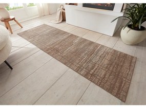 Covor tip traversă maro/bej 80x200 cm Terrain – Hanse Home