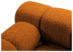 Modul pentru canapea modulară portocaliu cu tapițerie din țesătură bouclé (cu colț pe partea stângă ) Bellis – Micadoni Home