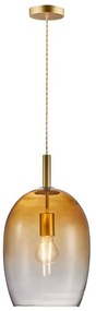 Nordlux - Pendul pe cablu UMA, 1xE27/40W/230V, Ø 23 cm, maro/fumuriu