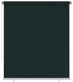 Jaluzea tip rulou de exterior, verde inchis, 200x230 cm, HDPE Verde inchis, 200 x 230 cm