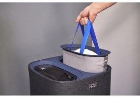 Coș de rufe gri antracit 2x30 l din material textil Tota – Joseph Joseph
