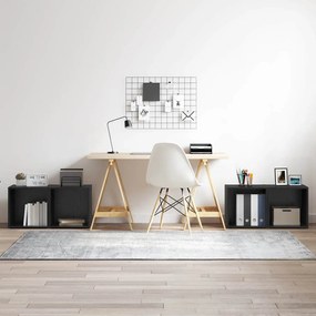 vidaXL Dulapuri TV - 4 buc, Negru Stejar, 37x35x37 cm, Lemn Compus