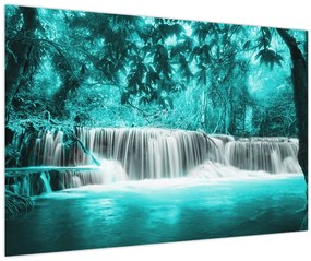 Tablou - Cascada albastră (90x60 cm)