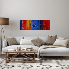 Tabloul cu culorile pentru artiști (cu ceas) (90x30 cm)