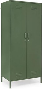 Dulap verde închis din metal cu încuietoare 80x185x50 cm Cambridge – Yes Everyday