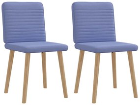 vidaXL Scaune de sufragerie 2 buc țesătură Jeans Blue