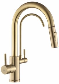 Baterie de bucatarie Rea Eco Fresh auriu periat