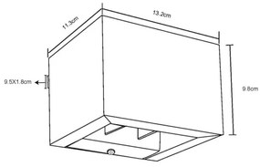 Aplică LED Globo 15553W1W ALINA LED/8W/230V maro